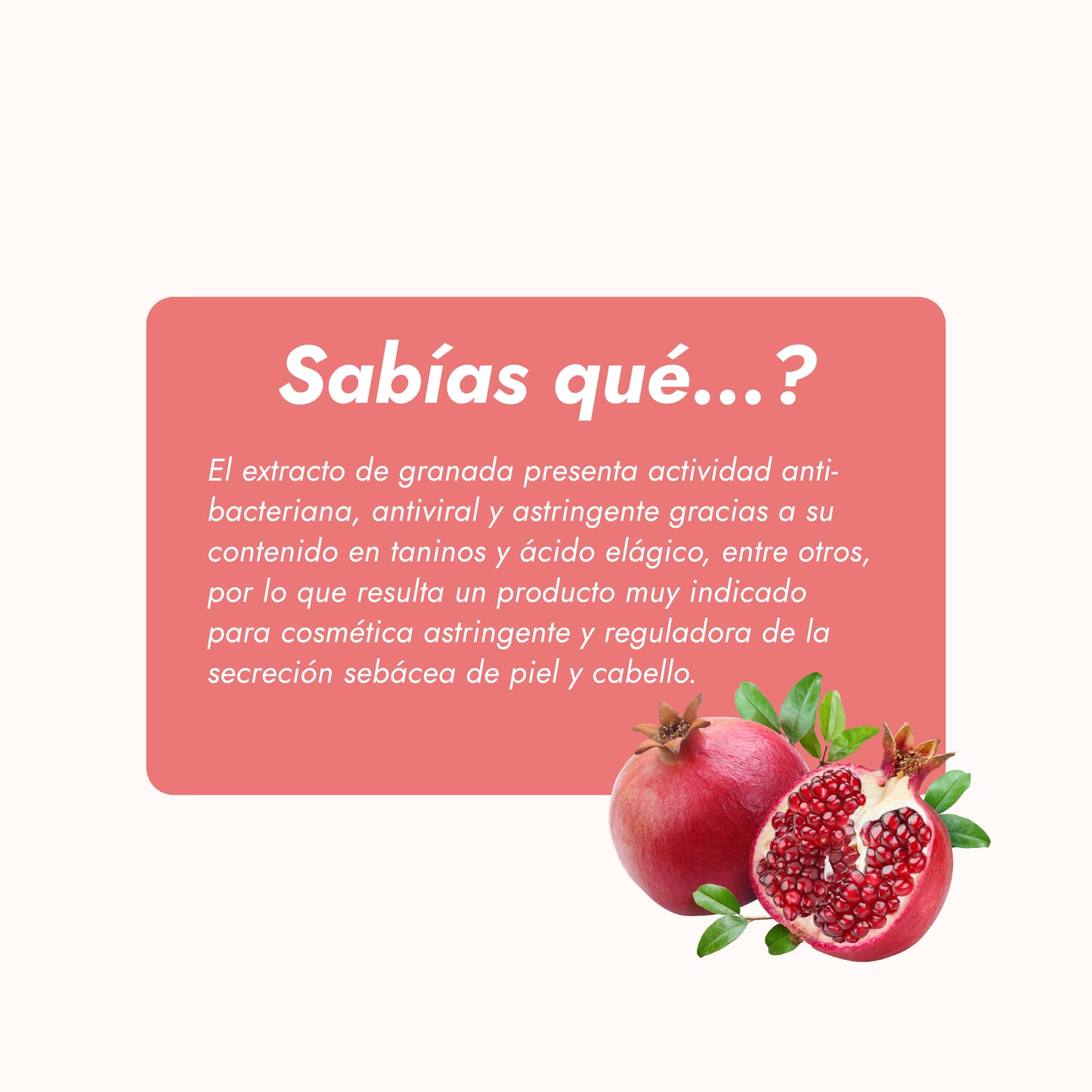 Extracto Glicólico de Granada | Facial, Corporal y Capilar | Activo Antioxidante, Antienvejecimiento e Iluminador
