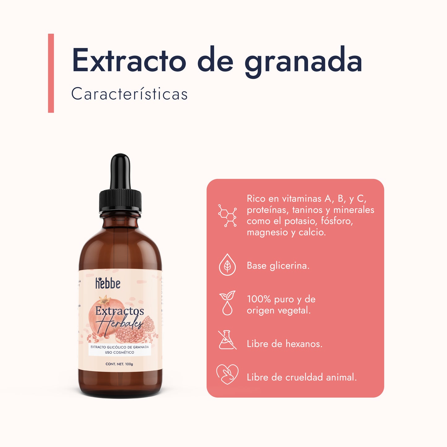 Extracto Glicólico de Granada | Facial, Corporal y Capilar | Activo Antioxidante, Antienvejecimiento e Iluminador