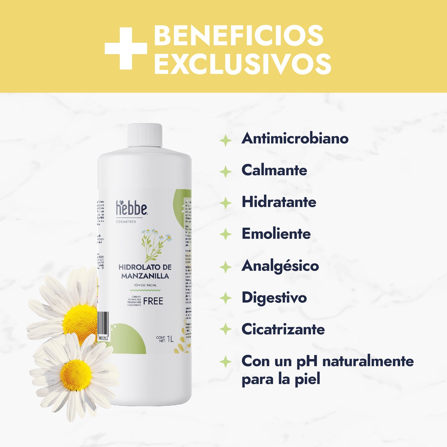 Hidrolato de Manzanilla | Facial y Corporal | Calmante, Descongestivo y Reparador