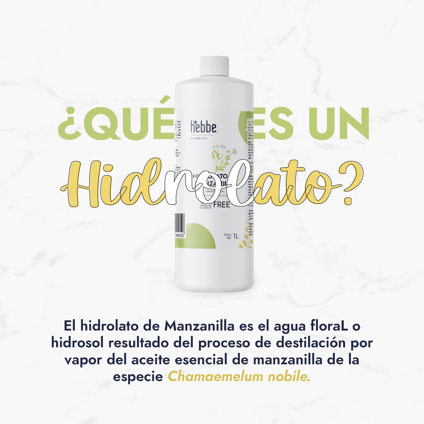 Hidrolato de Manzanilla | Facial y Corporal | Calmante, Descongestivo y Reparador