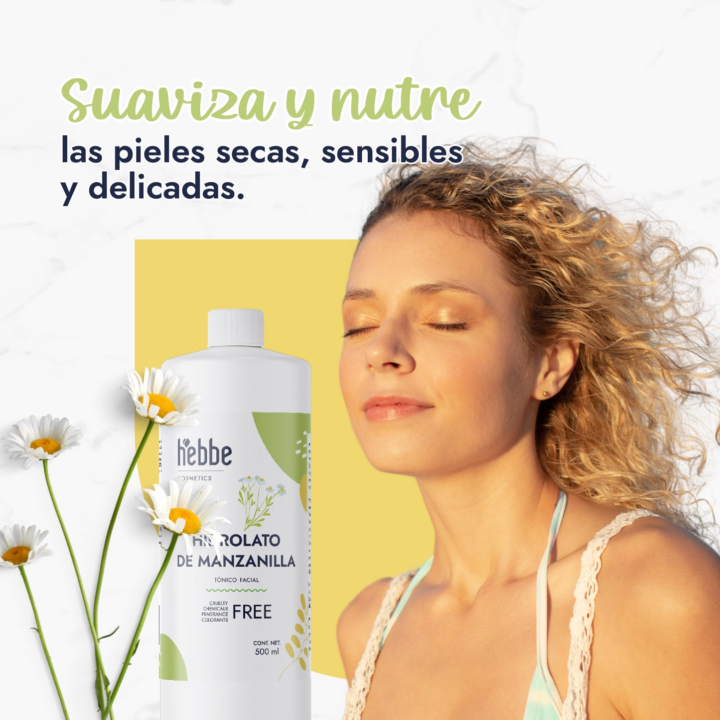 Hidrolato de Manzanilla | Facial y Corporal | Calmante, Descongestivo y Reparador