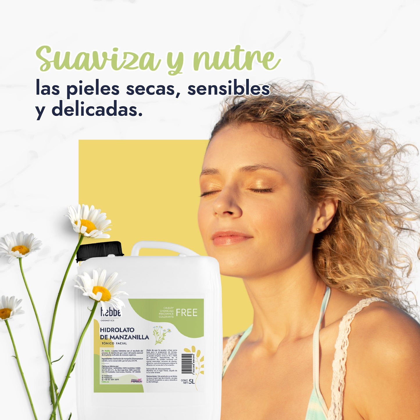 Hidrolato de Manzanilla | Facial y Corporal | Calmante, Descongestivo y Reparador