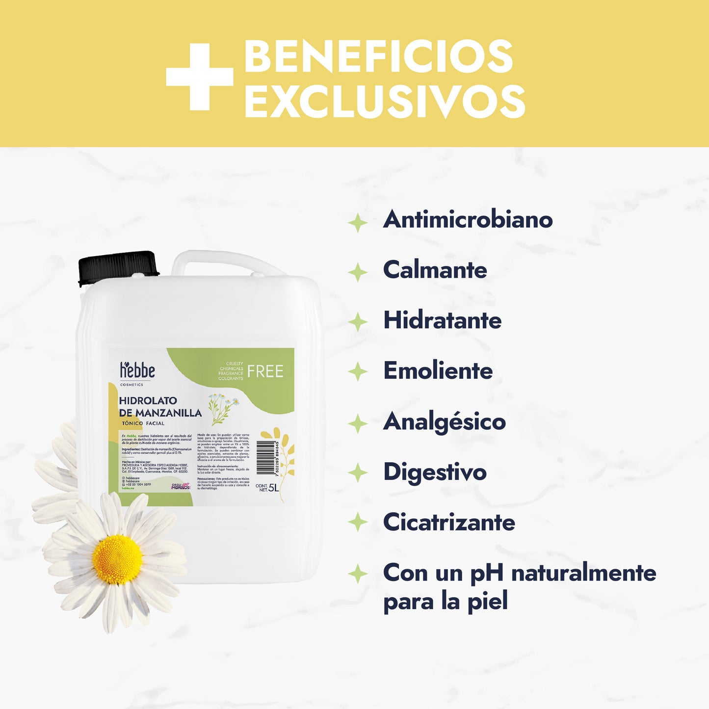 Hidrolato de Manzanilla | Facial y Corporal | Calmante, Descongestivo y Reparador
