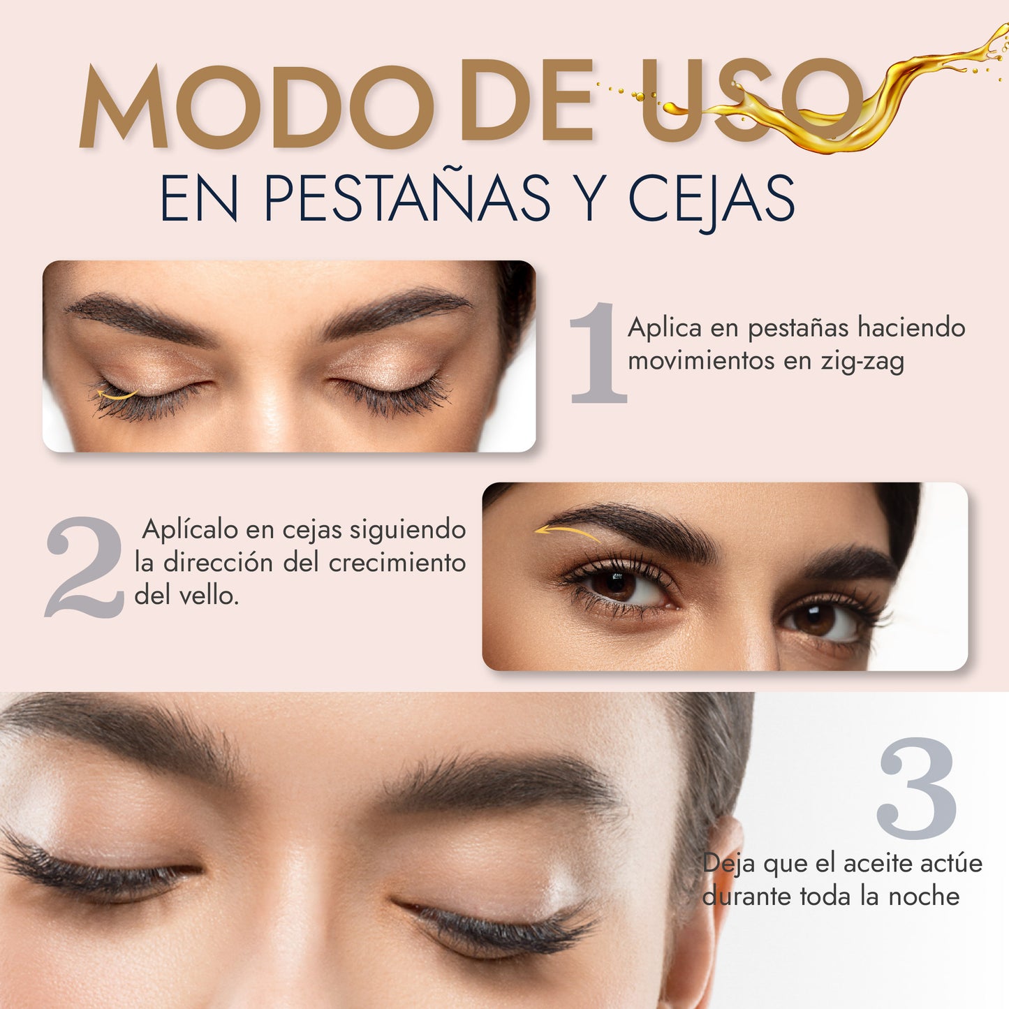 Kit Aceite de Ricino | Fortalecimiento y Crecimiento para Cabello y Pestañas | 10 pzas