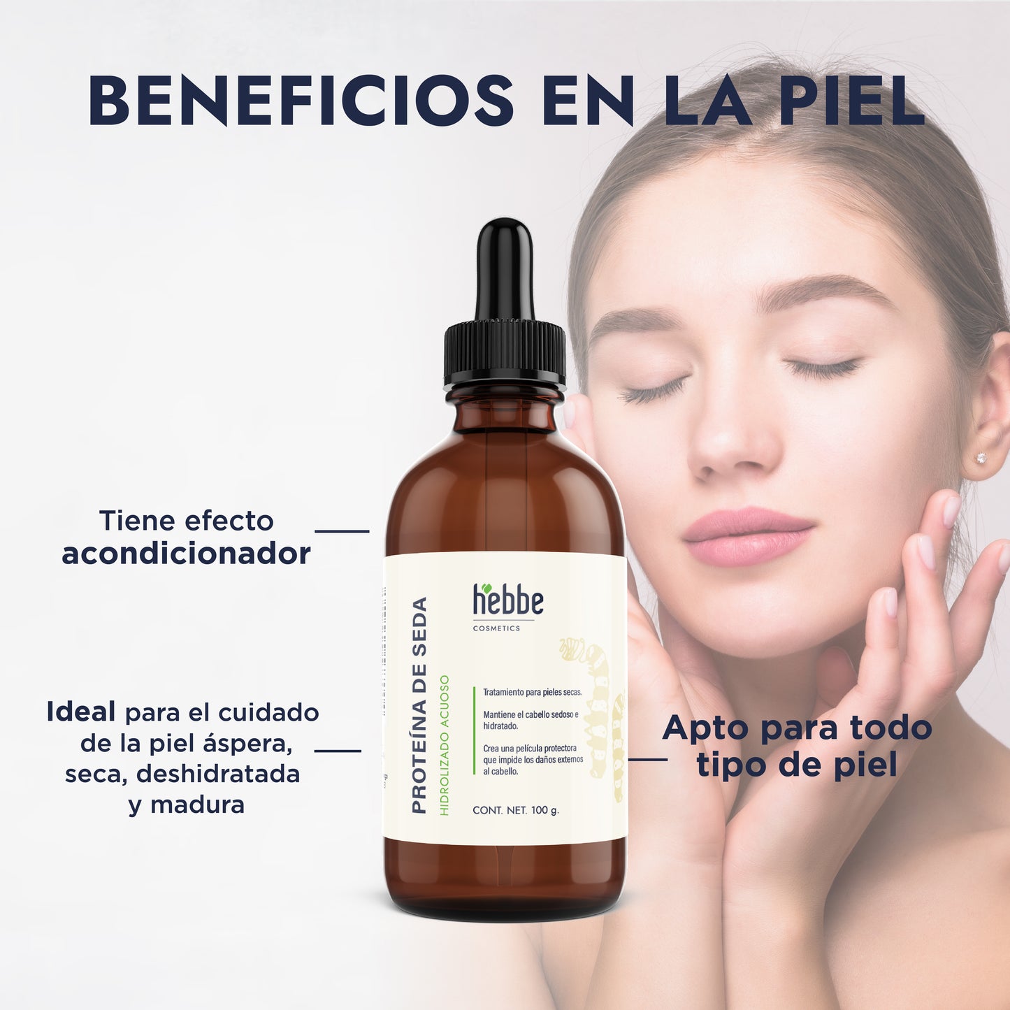 Proteína Hidrolizada de Seda | Capilar, Corporal y Facial | Tacto Aterciopelado y Brillo Espejo