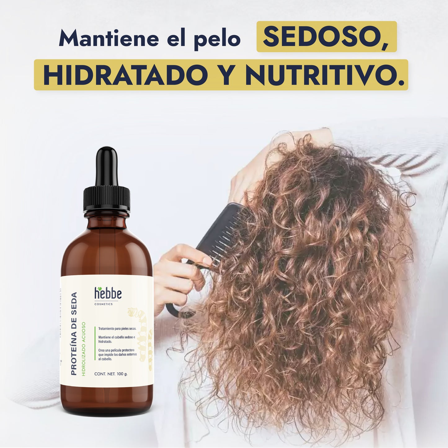 Proteína Hidrolizada de Seda | Capilar, Corporal y Facial | Tacto Aterciopelado y Brillo Espejo