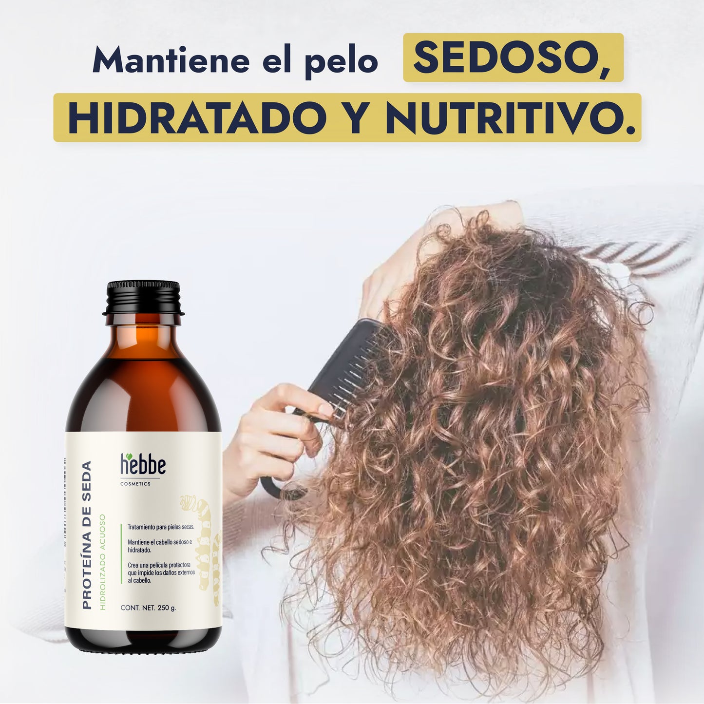 Proteína Hidrolizada de Seda | Capilar, Corporal y Facial | Tacto Aterciopelado y Brillo Espejo