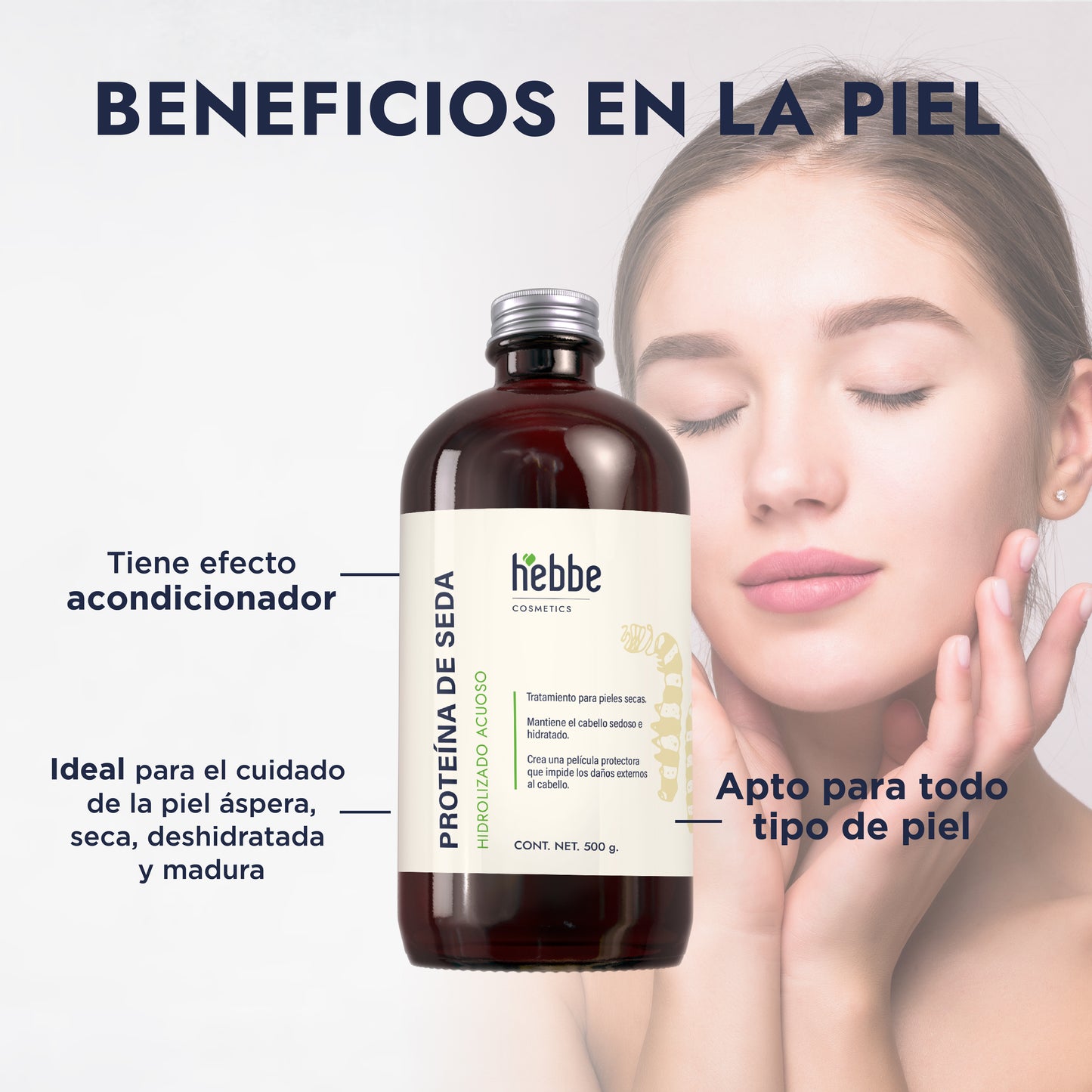Proteína Hidrolizada de Seda | Capilar, Corporal y Facial | Tacto Aterciopelado y Brillo Espejo