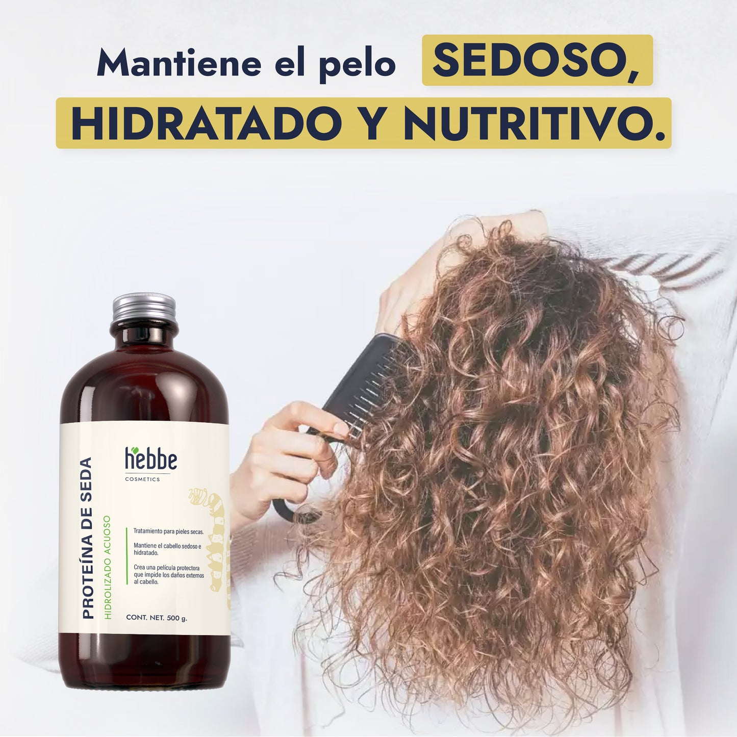 Proteína Hidrolizada de Seda | Capilar, Corporal y Facial | Tacto Aterciopelado y Brillo Espejo