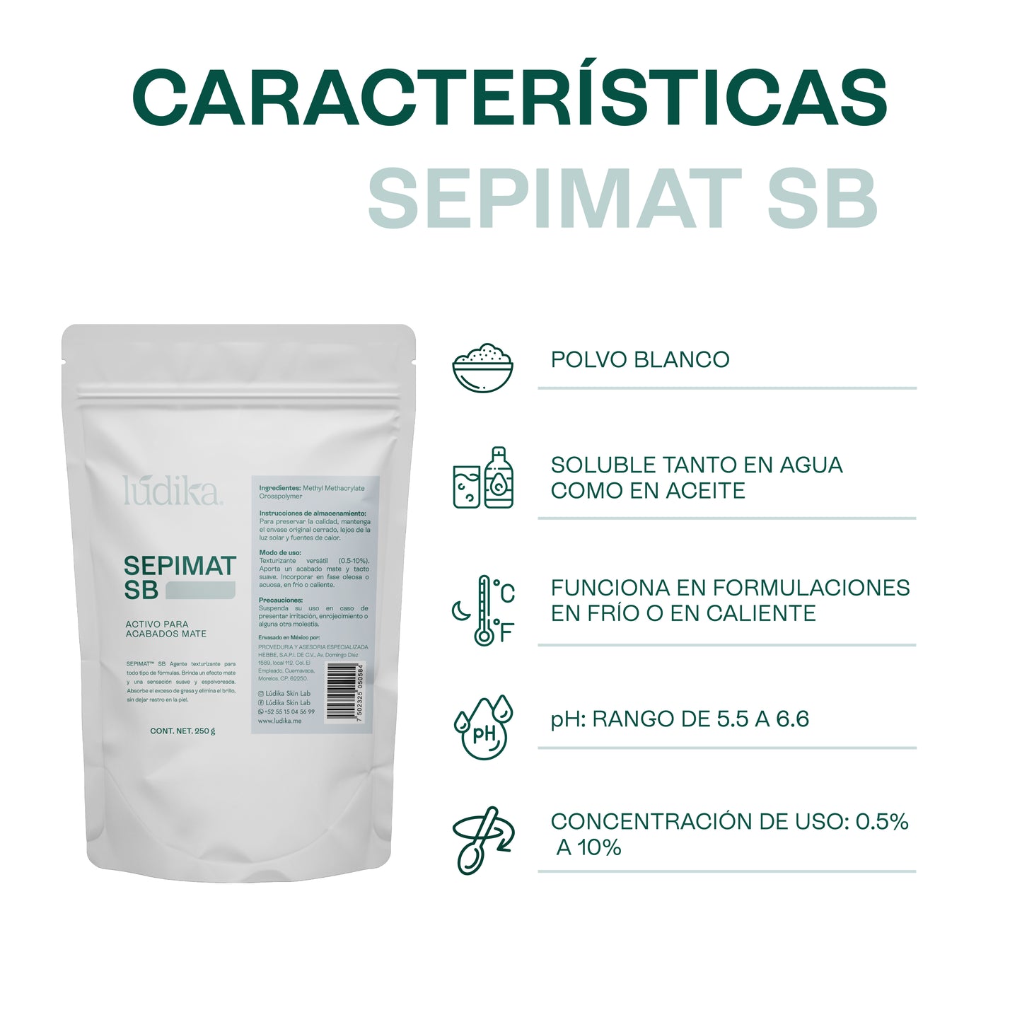SEPIMAT SB | Microesferas Matificantes | Control de Sebo y Efecto Soft-Focus