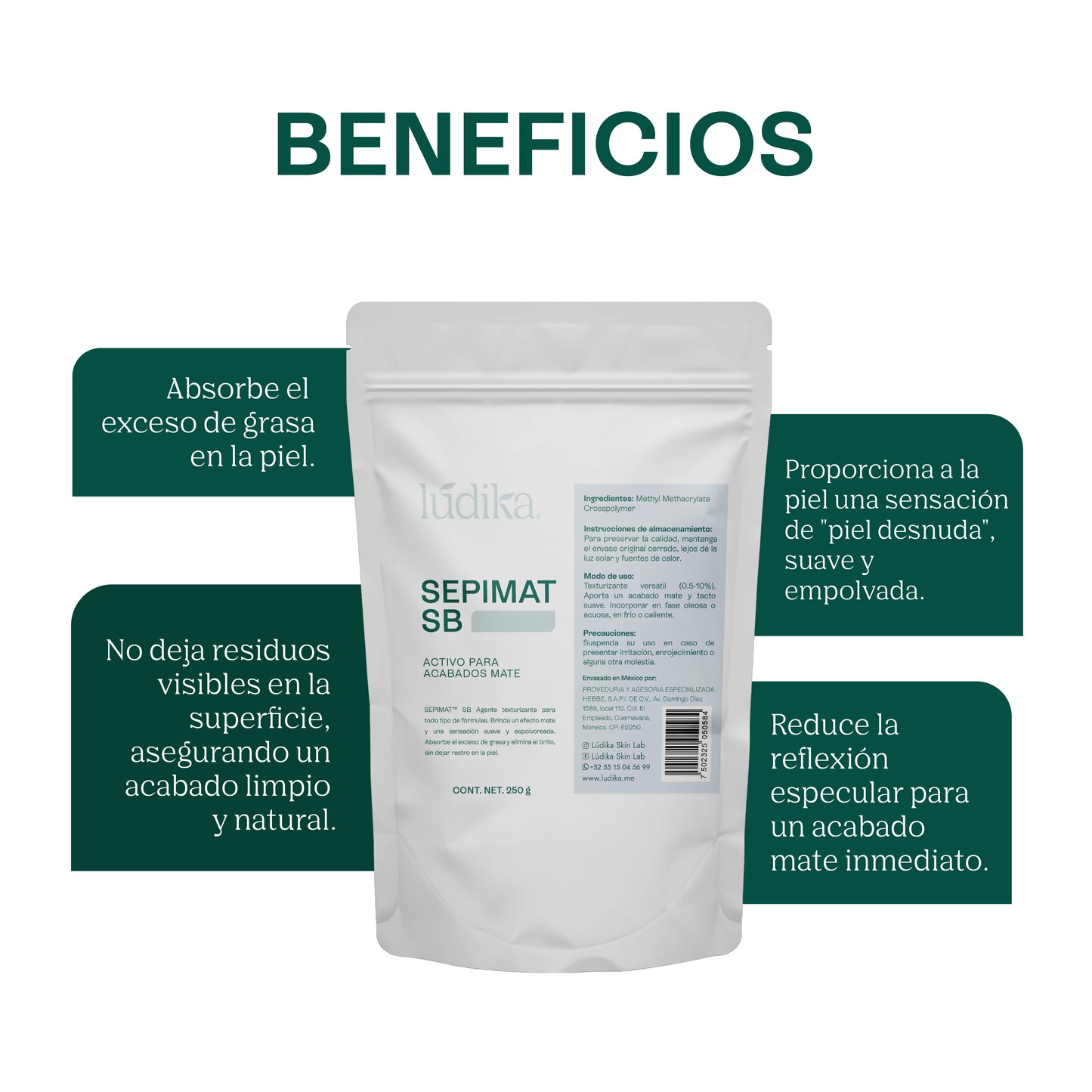 SEPIMAT SB | Microesferas Matificantes | Control de Sebo y Efecto Soft-Focus
