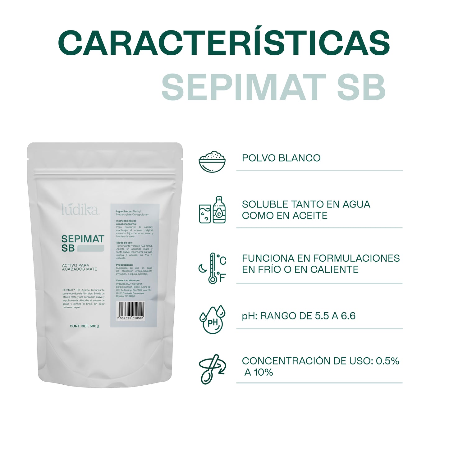 SEPIMAT SB | Microesferas Matificantes | Control de Sebo y Efecto Soft-Focus
