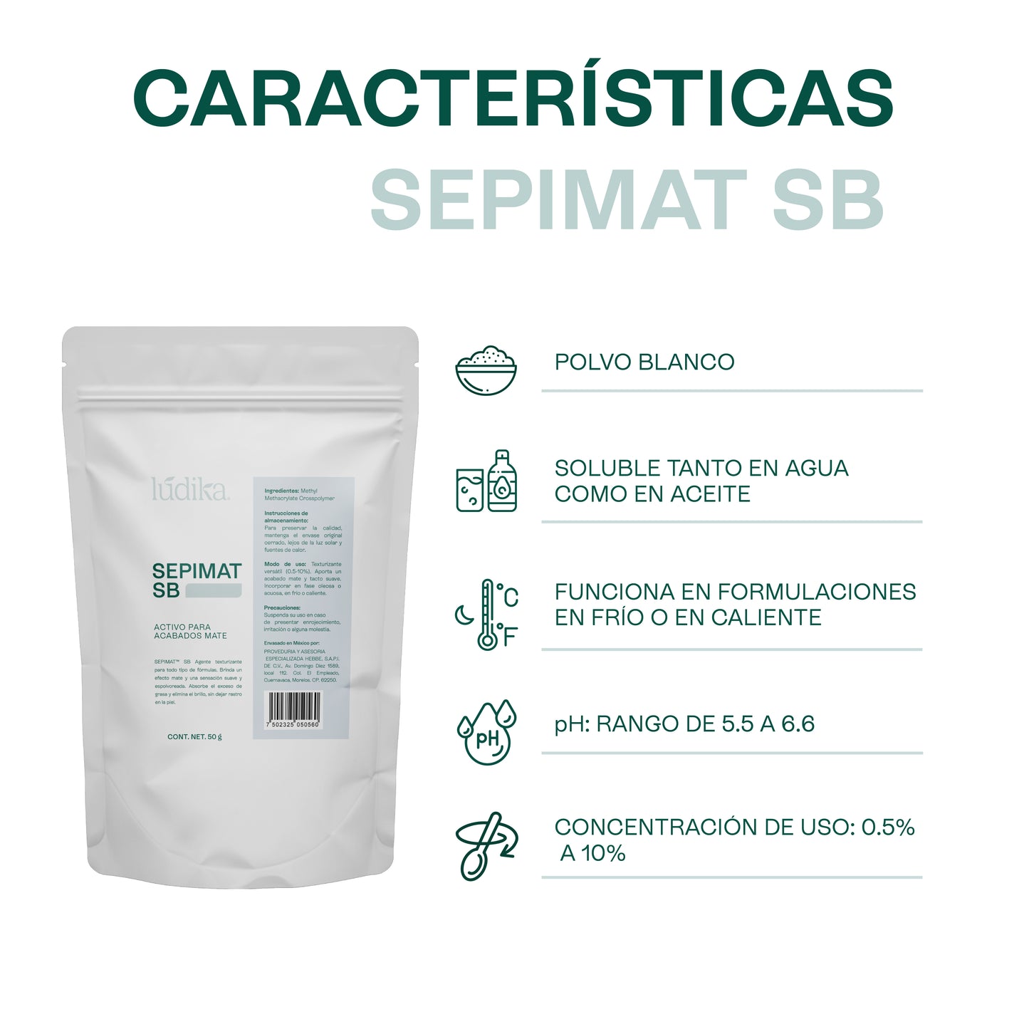 SEPIMAT SB | Microesferas Matificantes | Control de Sebo y Efecto Soft-Focus