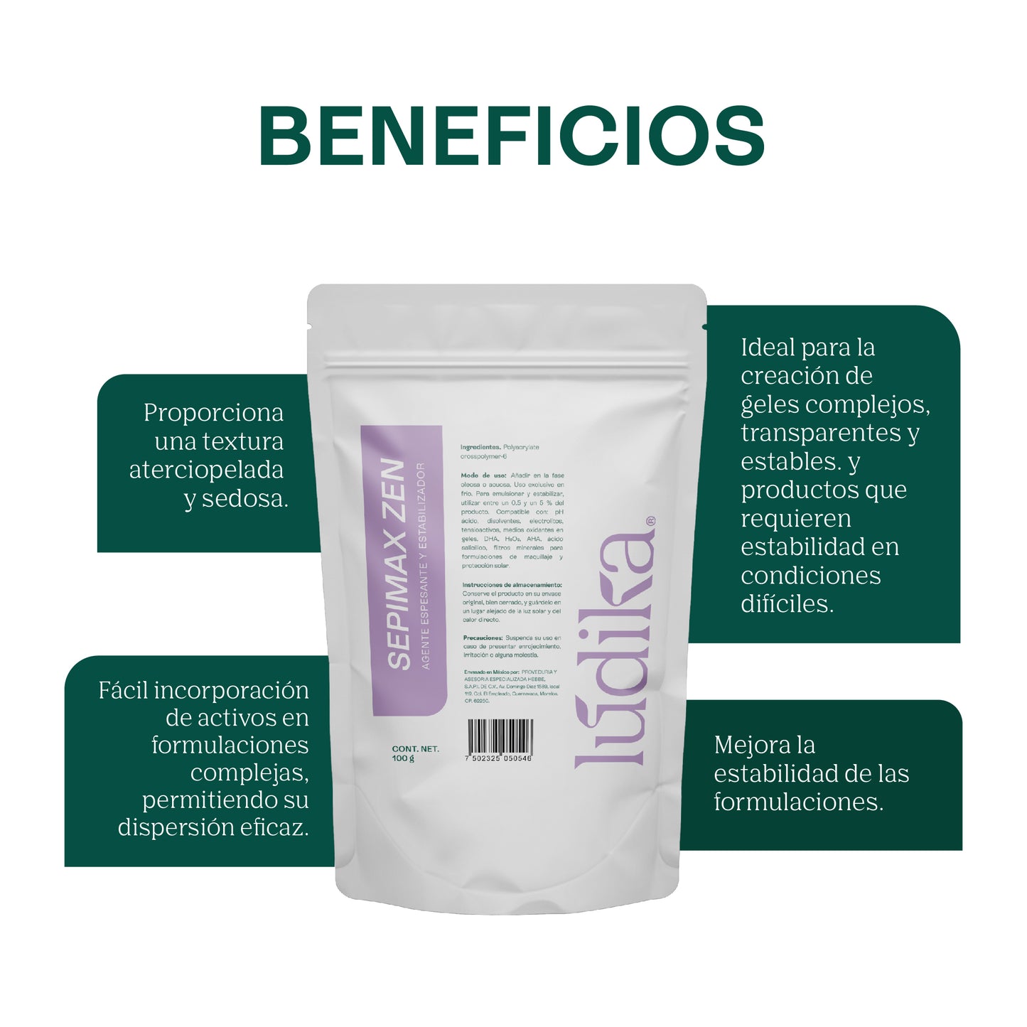 Sepimax Zen | Espesante y Estabilizador Versátil para Geles Transparentes y Emulsiones