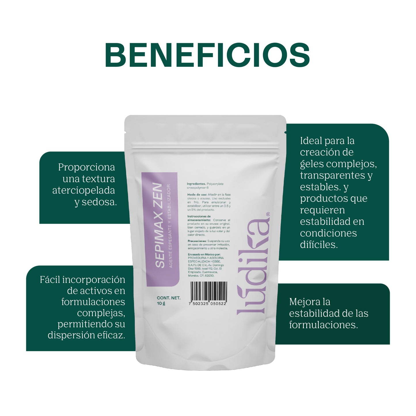 Sepimax Zen | Espesante y Estabilizador Versátil para Geles Transparentes y Emulsiones