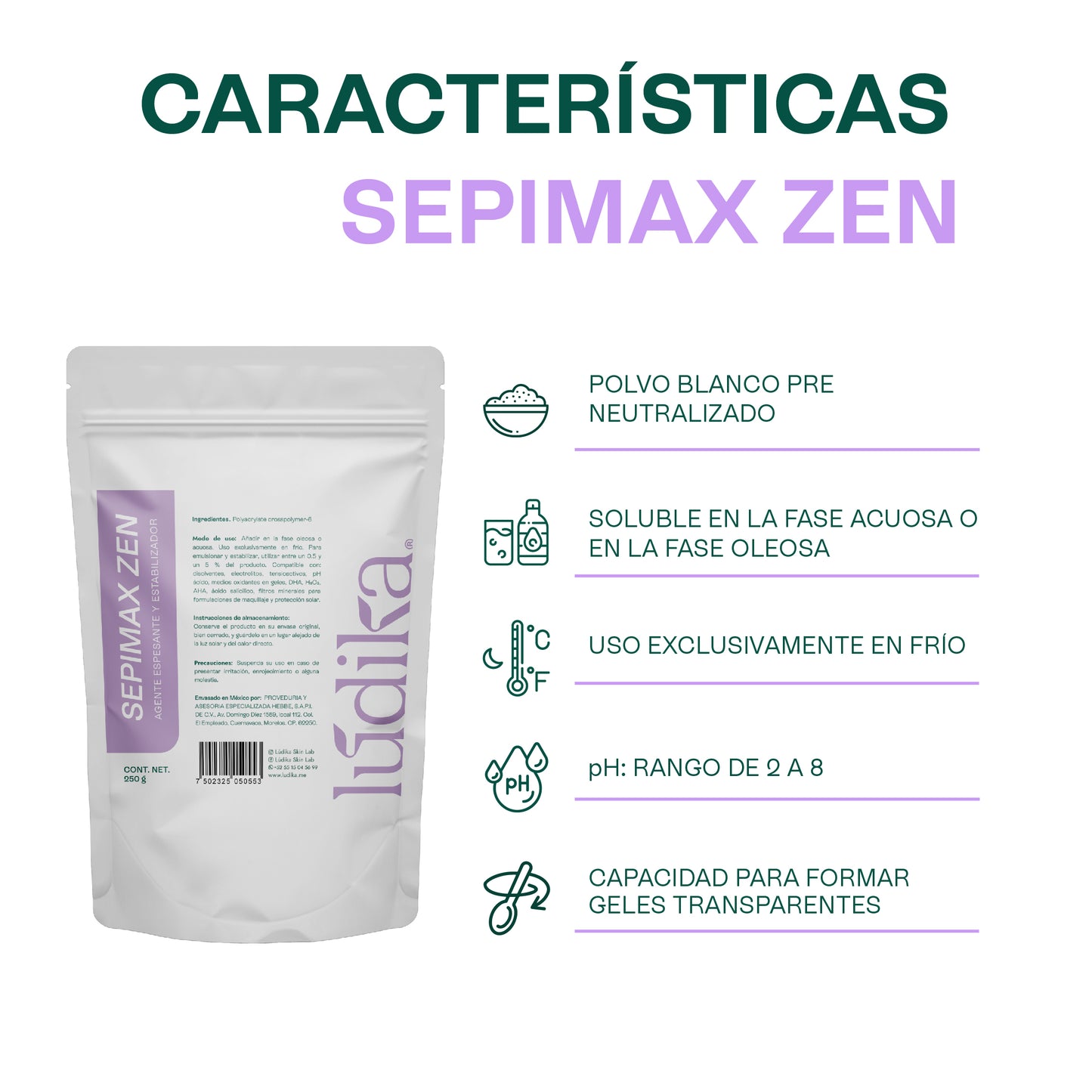 Sepimax Zen | Espesante y Estabilizador Versátil para Geles Transparentes y Emulsiones