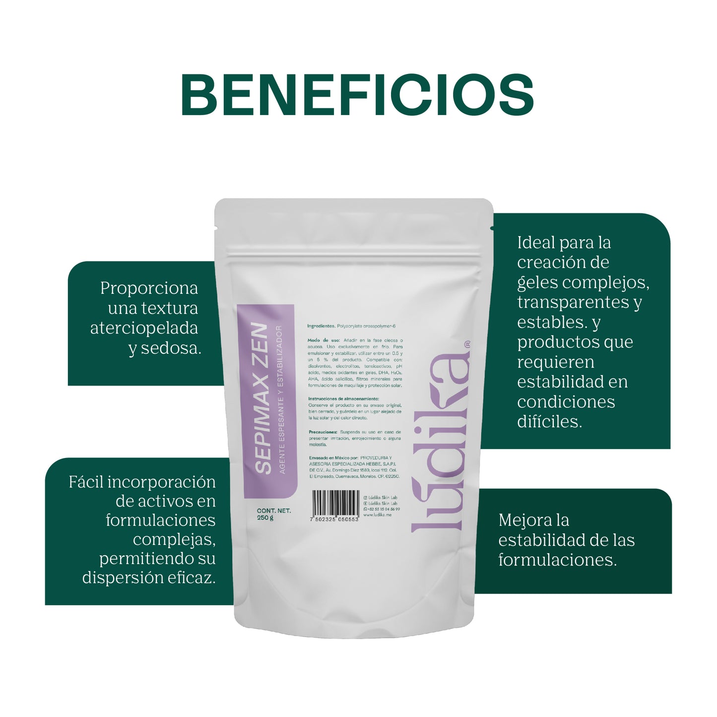 Sepimax Zen | Espesante y Estabilizador Versátil para Geles Transparentes y Emulsiones