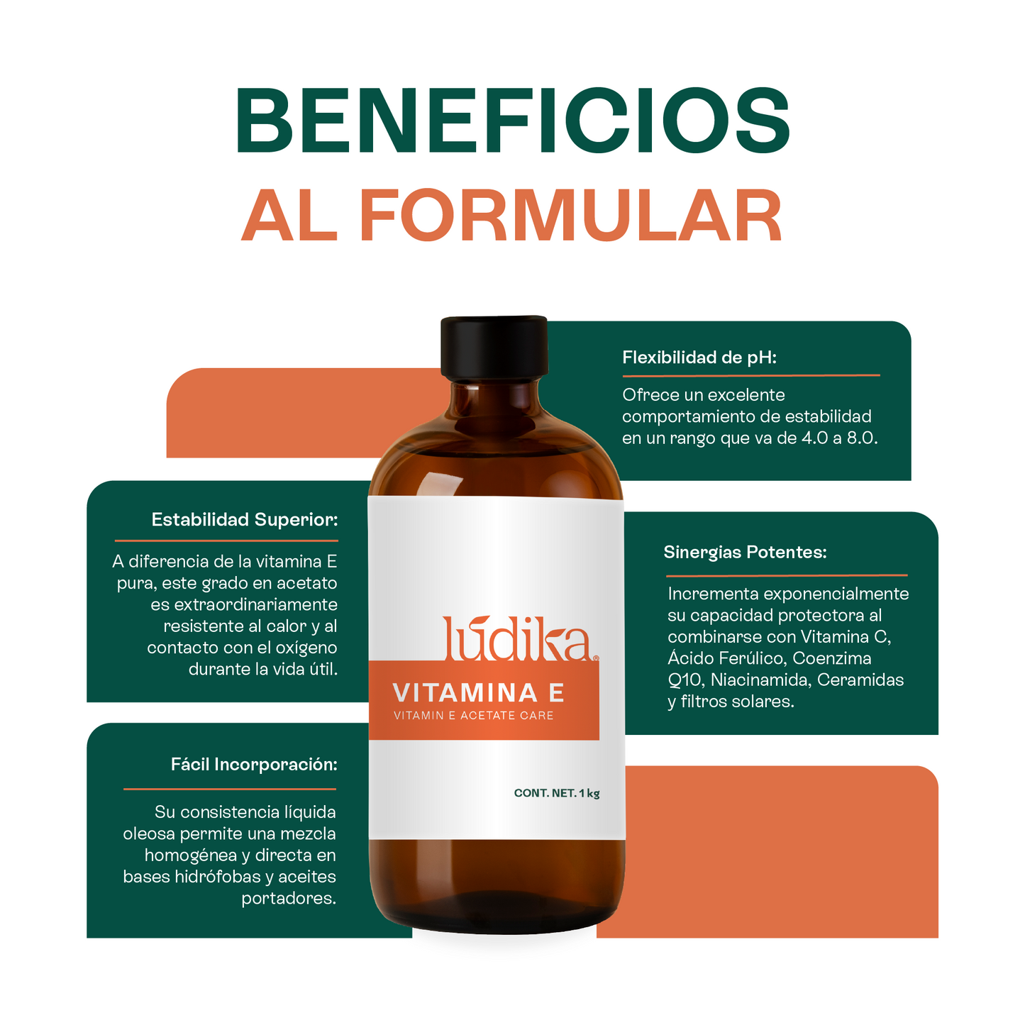 Vitamina E Líquida | Facial, Corporal y Capilar | Antioxidante Protector y Emoliente