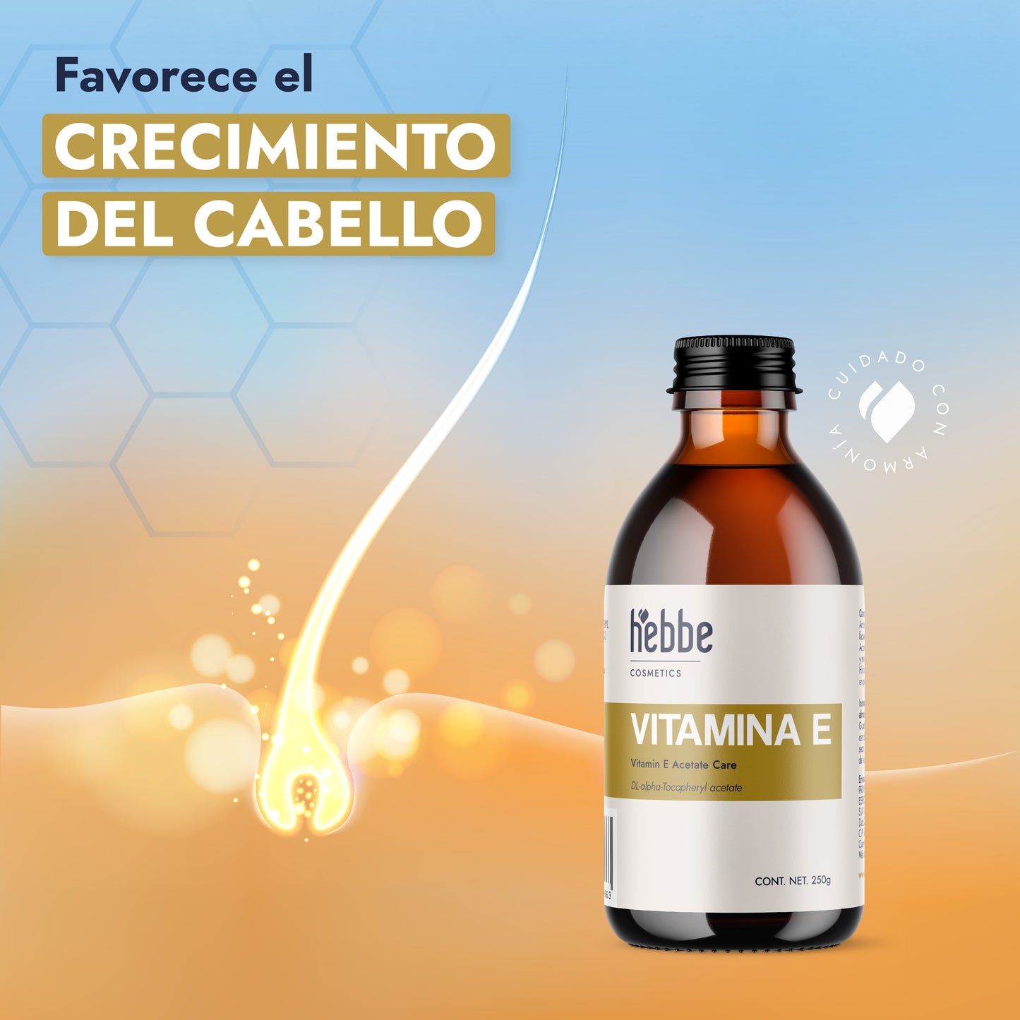 Vitamina E Líquida | Facial, Corporal y Capilar | Antioxidante Protector y Emoliente