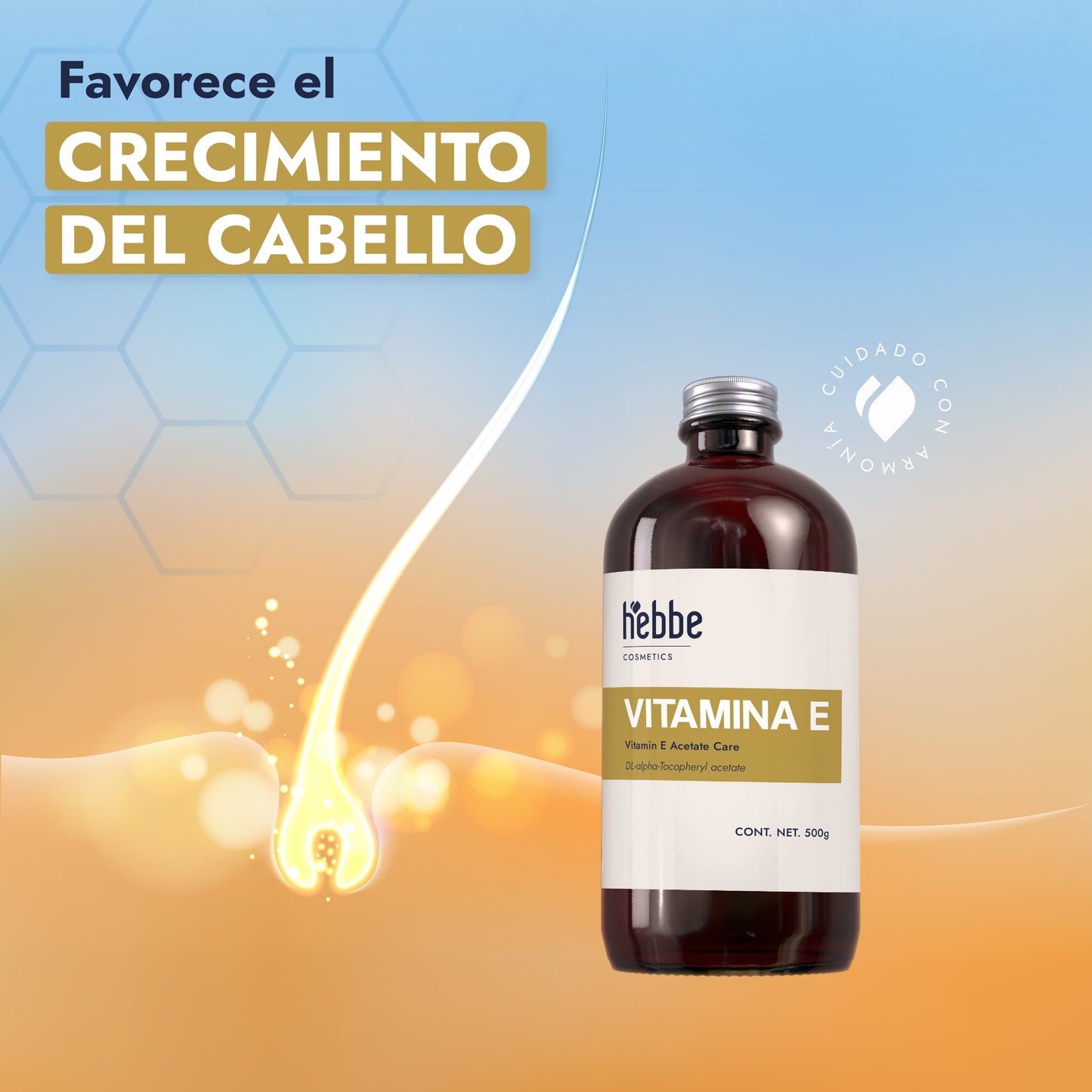 Vitamina E Líquida | Facial, Corporal y Capilar | Antioxidante Protector y Emoliente