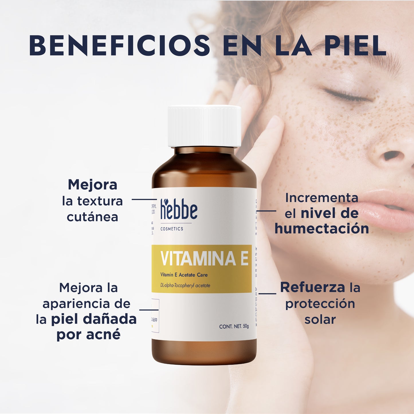 Vitamina E Líquida | Facial, Corporal y Capilar | Antioxidante Protector y Emoliente