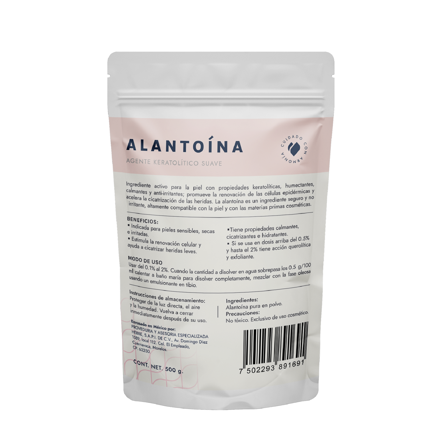 Alantoína | Activo Cosmético Clásico | Calmante, Reparadora y Suavizante