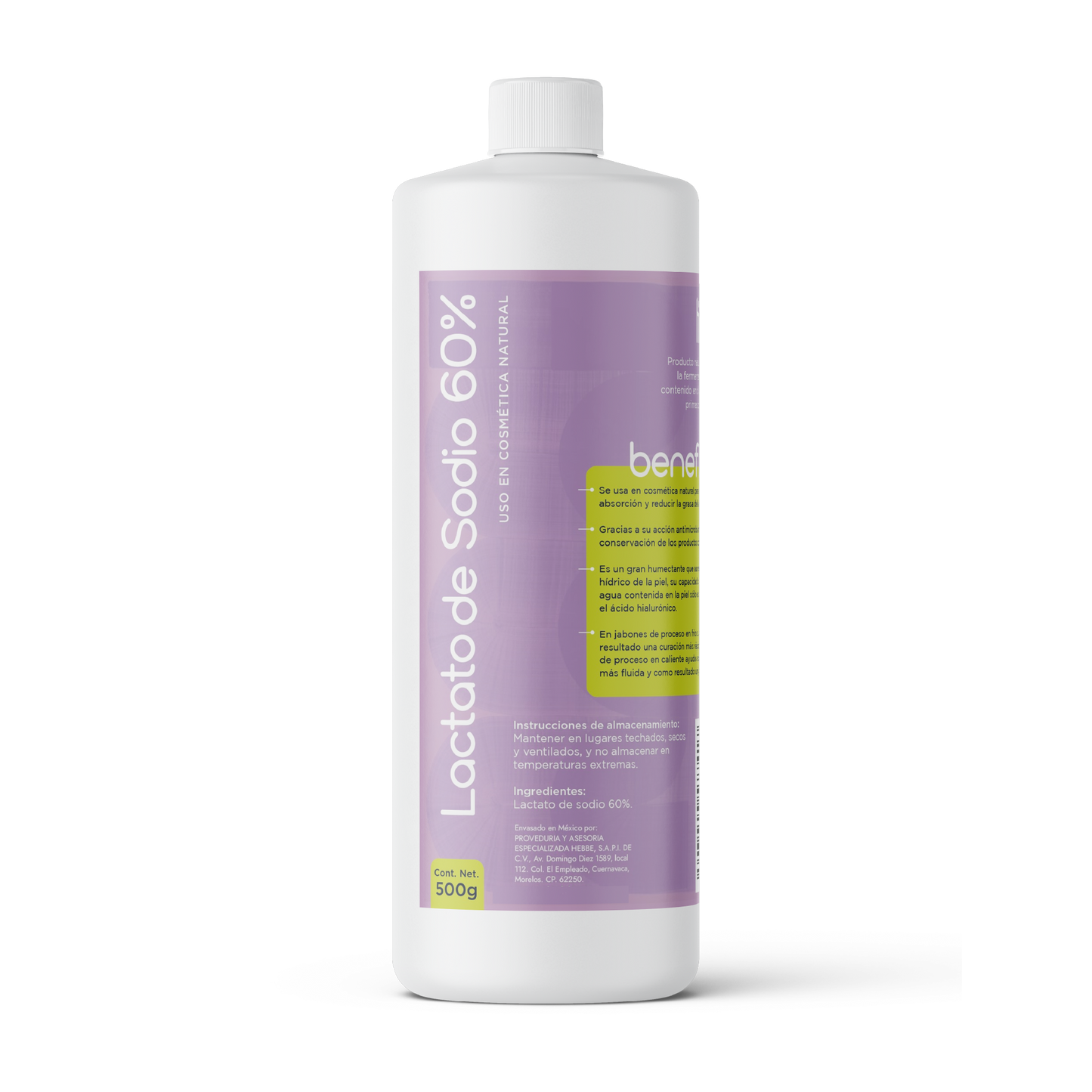Lactato de Sodio | Humectante Natural Superior | Regulador de pH y Agente Acondicionador