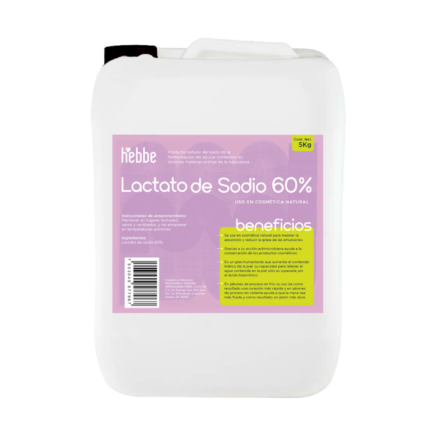 Lactato de Sodio | Humectante Natural Superior | Regulador de pH y Agente Acondicionador