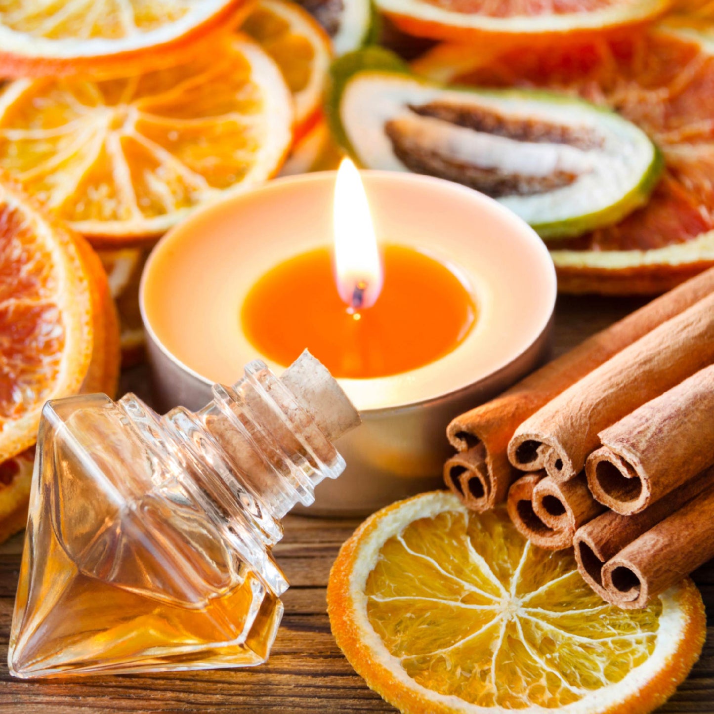 Fragancia de Naranja y Canela Lúdika | Aroma Cítrico, Especiado y Energizante