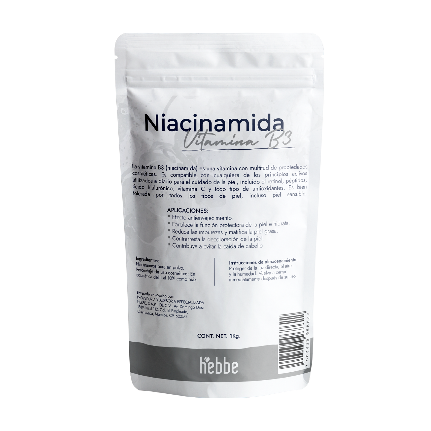 Niacinamida (Vitamina B3) | Facil y Capilar | Multiacción Control de Sebo, Poros y Manchas