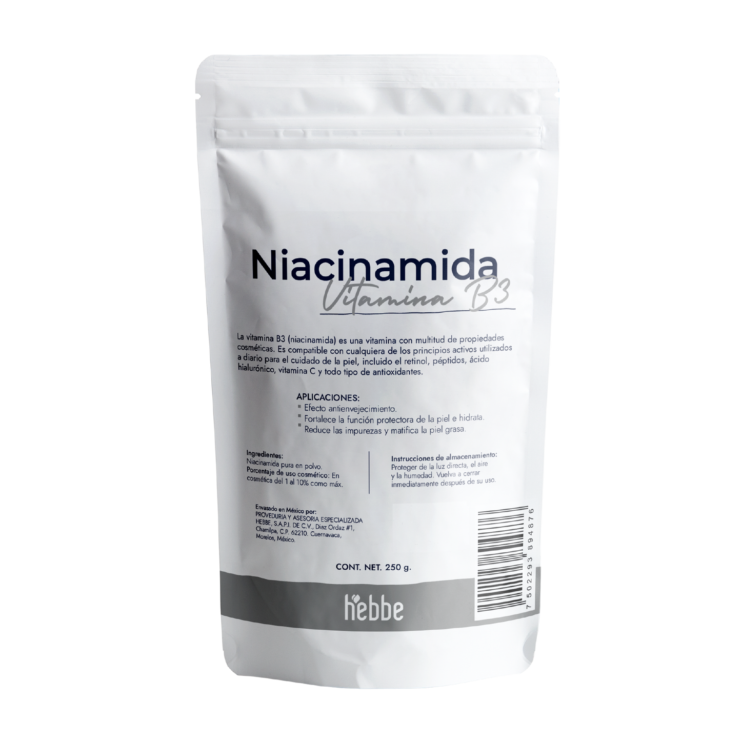 Niacinamida (Vitamina B3) | Facil y Capilar | Multiacción Control de Sebo, Poros y Manchas