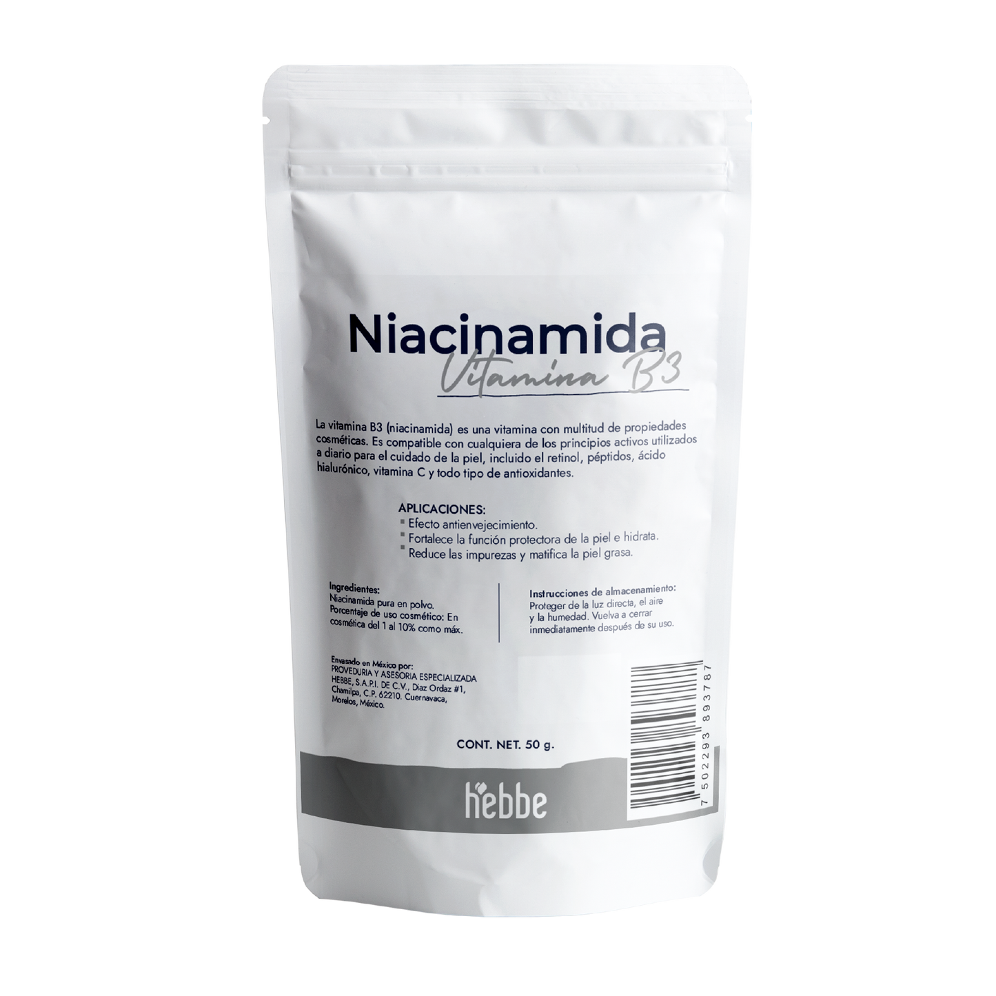 Niacinamida (Vitamina B3) | Facil y Capilar | Multiacción Control de Sebo, Poros y Manchas