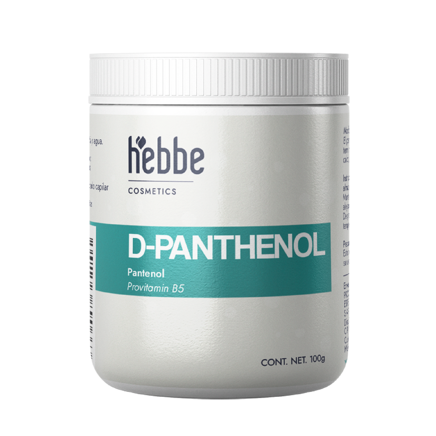 D – Pantenol (Pro-Vitamina B5) | Facial, Corporal, Capilar | Hidratante, Calmante y Cicatrizante