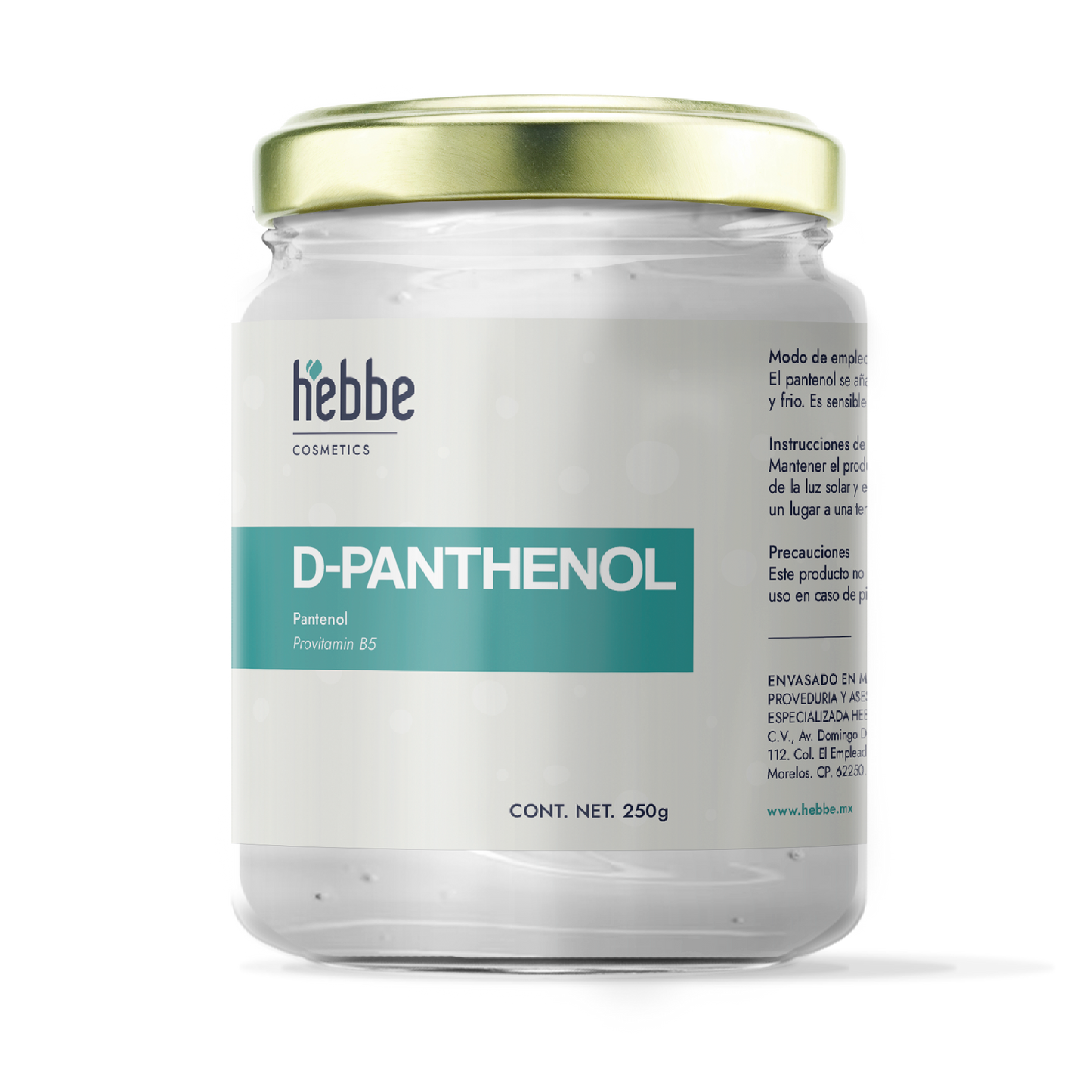 D – Pantenol (Pro-Vitamina B5) | Facial, Corporal, Capilar | Hidratante, Calmante y Cicatrizante