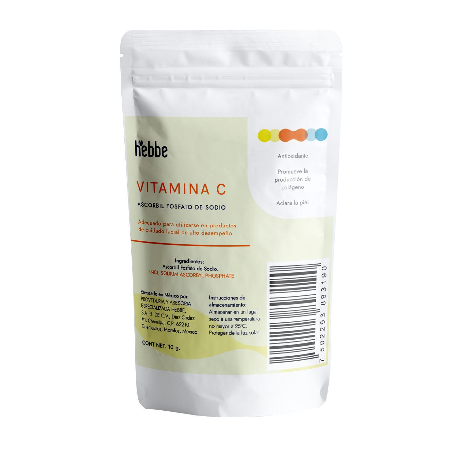 Vitamina C Fosfatada | Facial y Corporal | Estabilidad, Anti-acné y Luminosidad