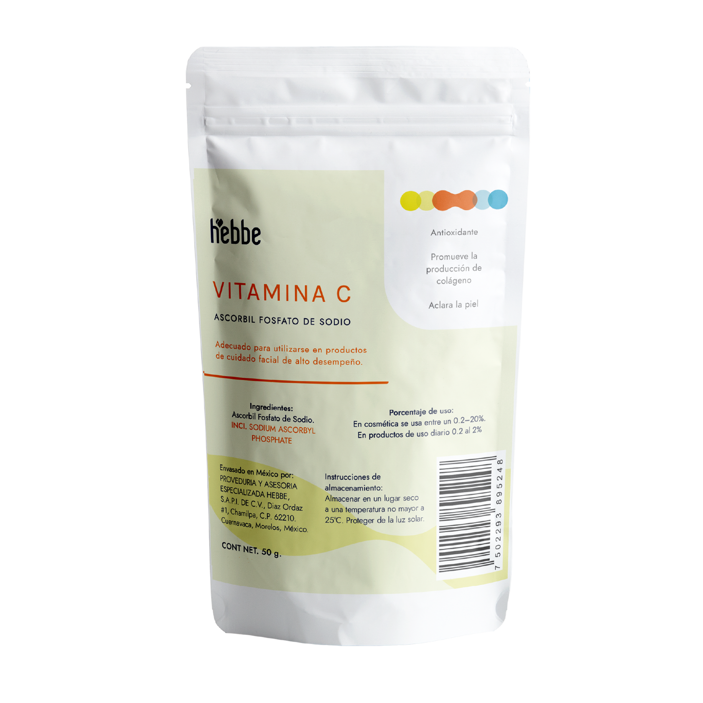 Vitamina C Fosfatada | Facial y Corporal | Estabilidad, Anti-acné y Luminosidad