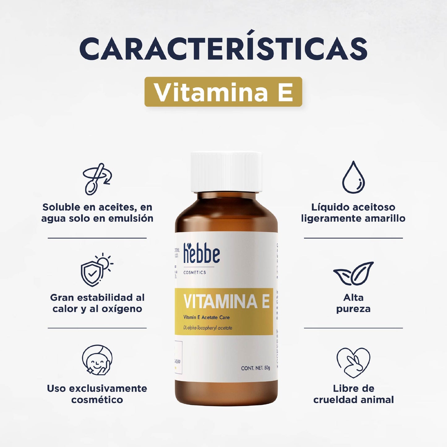 Vitamina E Líquida | Facial, Corporal y Capilar | Antioxidante Protector y Emoliente
