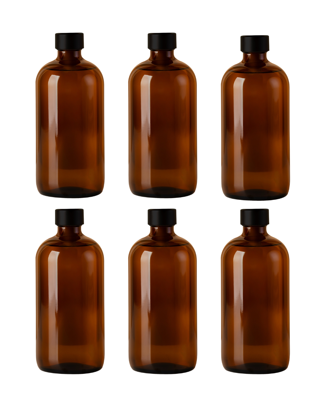 Botella Boston | 8 oz | Envase de Vidrio Ambár | Grado farmacéutico
