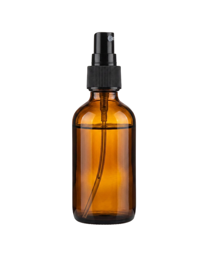 Frasco con Atomizador | 4 oz | Envase Vidrio Ámbar | Precisión y Protección