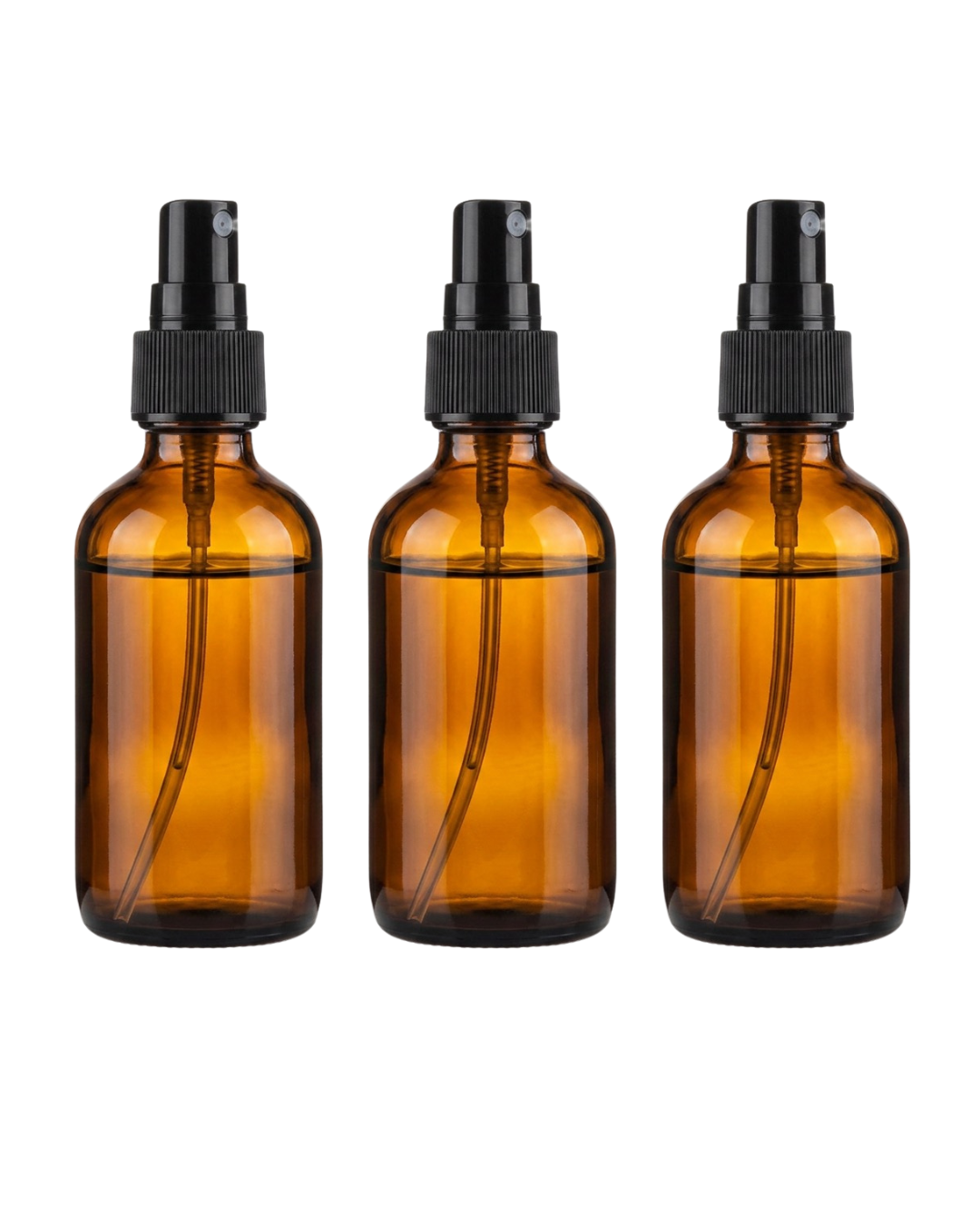 Frasco con Atomizador | 4 oz | Envase Vidrio Ámbar | Precisión y Protección