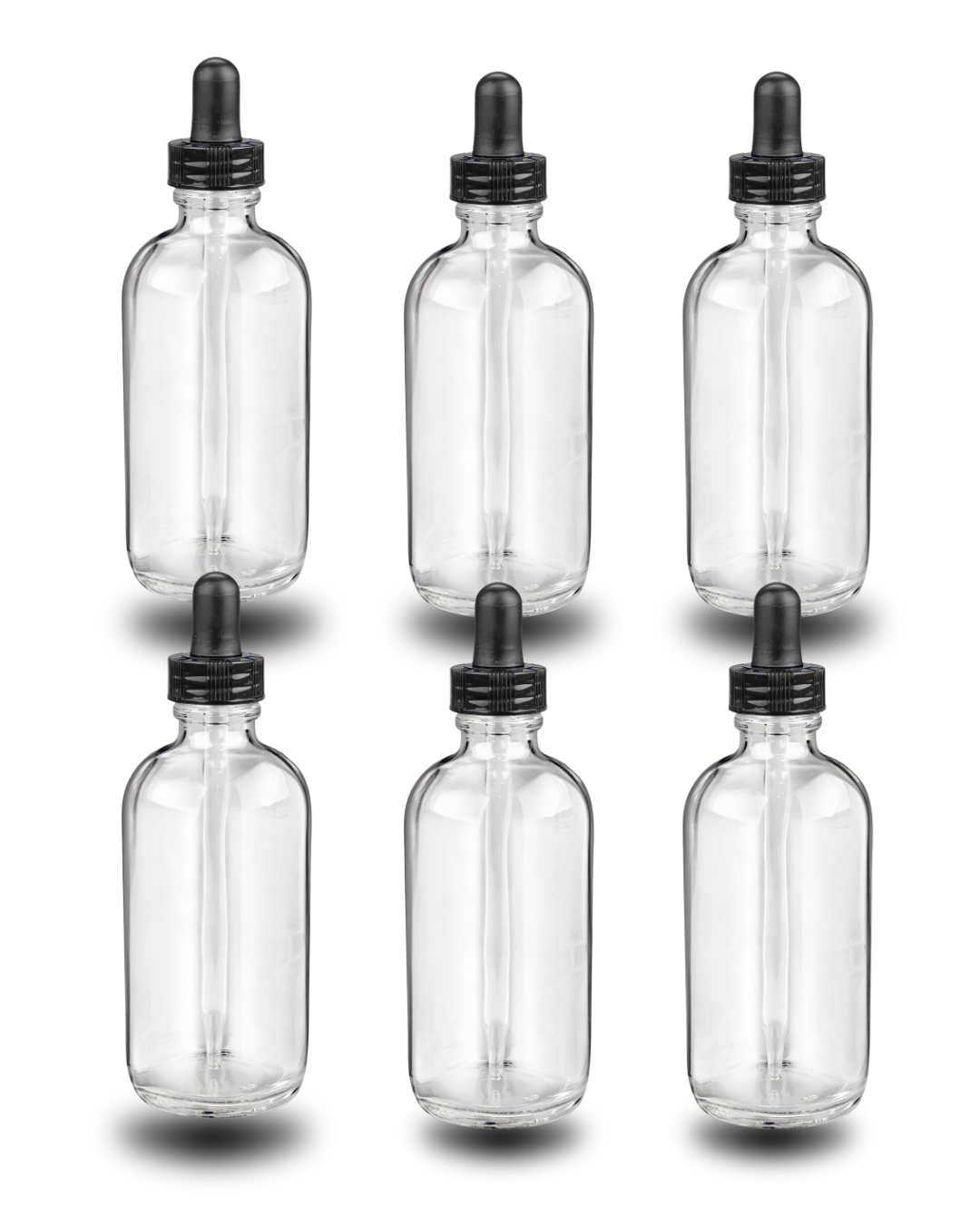 Frasco Gotero | 4 oz | Envase Vidrio Transparente| Precisión y Protección para Sérums