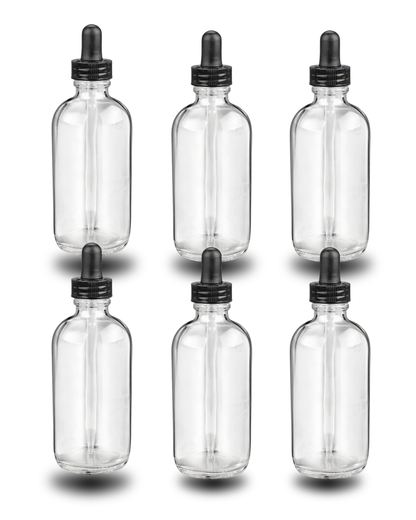 Frasco Gotero | 4 oz | Envase Vidrio Transparente| Precisión y Protección para Sérums