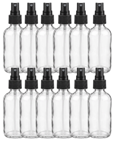 Frasco con Atomizador | 2 oz | Envase Vidrio Transparente | Precisión y Protección