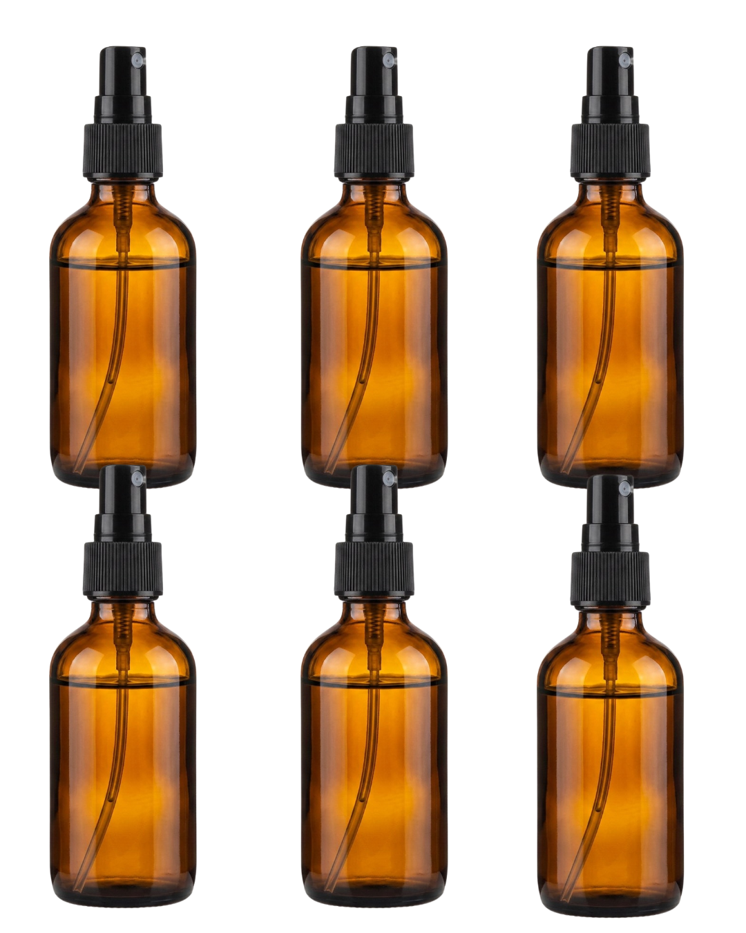 Frasco con Atomizador | 4 oz | Envase Vidrio Ámbar | Precisión y Protección