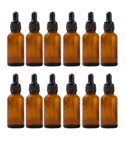 Frasco Gotero | 50 ml | Envase de Vidrio Ámbar | Grado farmacéutico