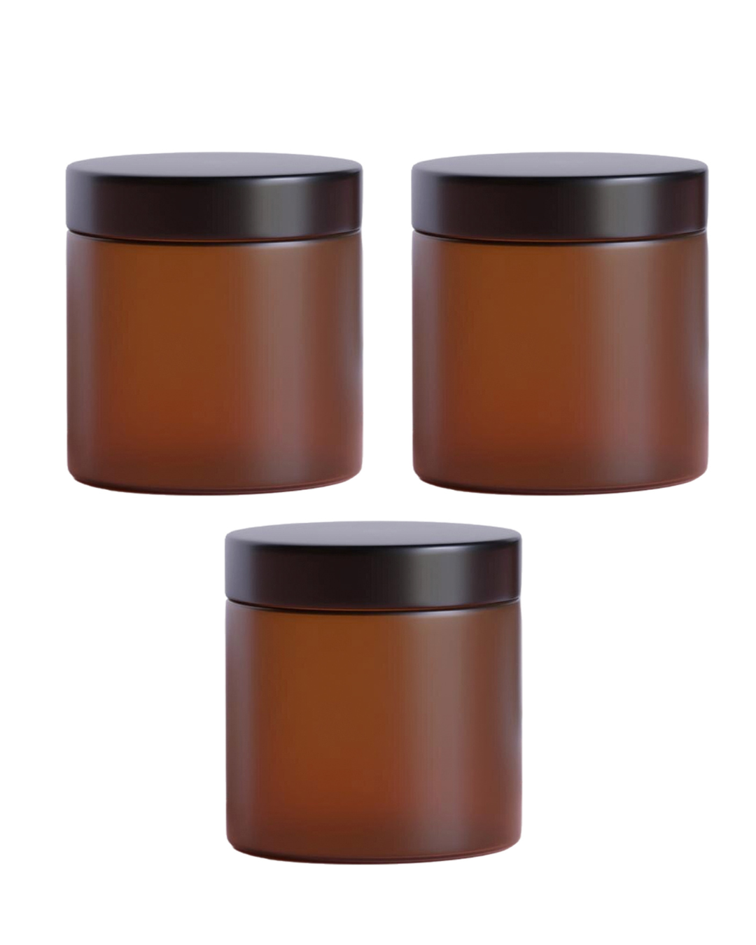 Frascos Rectos | 4 oz | Tarro de Vidrio Ámbar | Grado farmacéutico