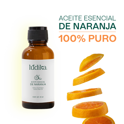 Aceite Esencial de Naranja | Alimenticio y Cosmético | Rejuvenecedor, Purificante y Vibrante para Piel, Cabello y Ánimo