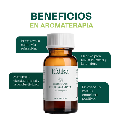 Aceite Esencial de Bergamota | Aromaterapia y Spa | Calmante, Purificante y Elevador del Ánimo para Piel y Mente