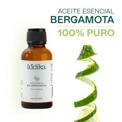 Aceite Esencial de Bergamota | Aromaterapia y Spa | Calmante, Purificante y Elevador del Ánimo para Piel y Mente