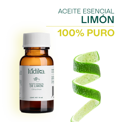 Aceite Esencial de Limón | Alimenticio, Facial y Aromaterapia | Iluminador Cutáneo, Purificante y Energizante para Piel y Ambiente